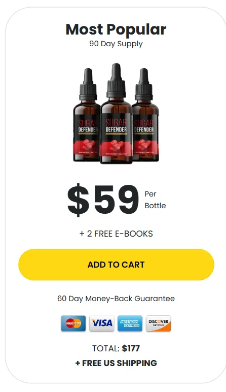 sugar defender 3 bottles