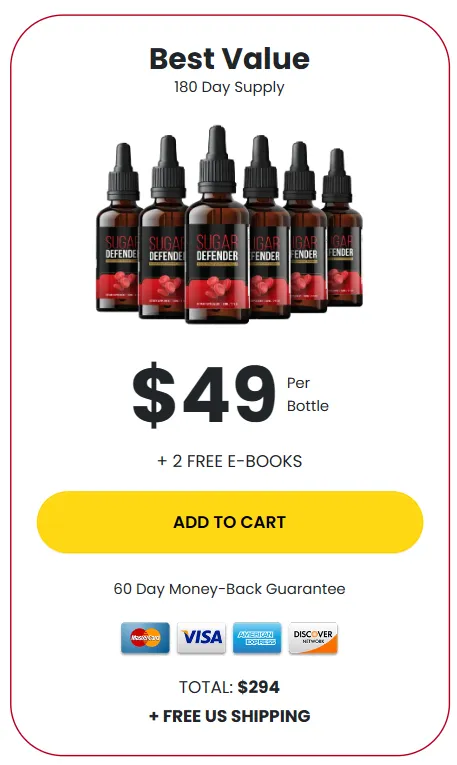 sugar defender 6 bottles