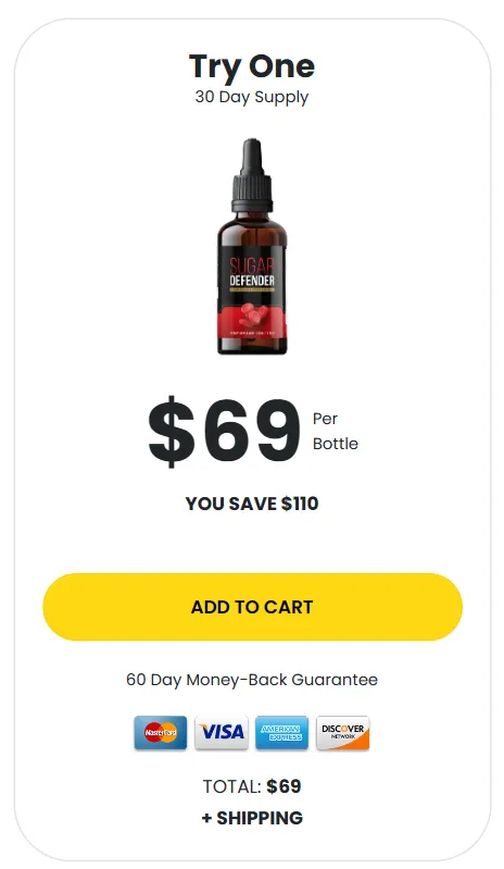 sugar defender-1 bottle